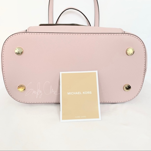 NWT authentic MK Saffiano leather frame tote blush - Picture 5 of 7